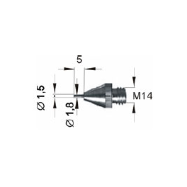 Bico c/ Agulha Injectora M14 - Sticks