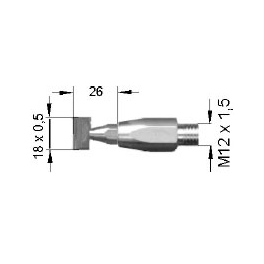 Bico Laminador 18x0.5 mm